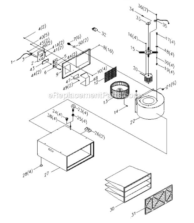 Delta 50-871 Type 1 3 Speed Digital Ambient Air Cleaner Page A Diagram