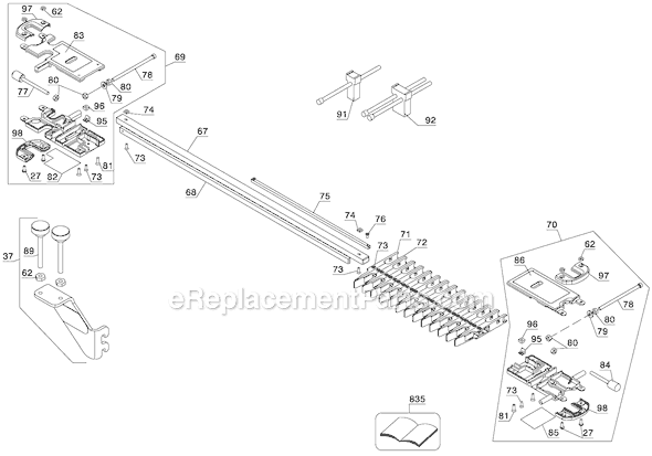 Porter Cable 77240 Type 1 24" OMNIJIG Joinery System Page B Diagram