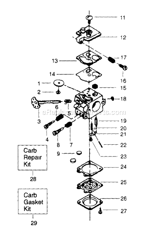 Poulan 2000 Gas Chainsaw Page D Diagram