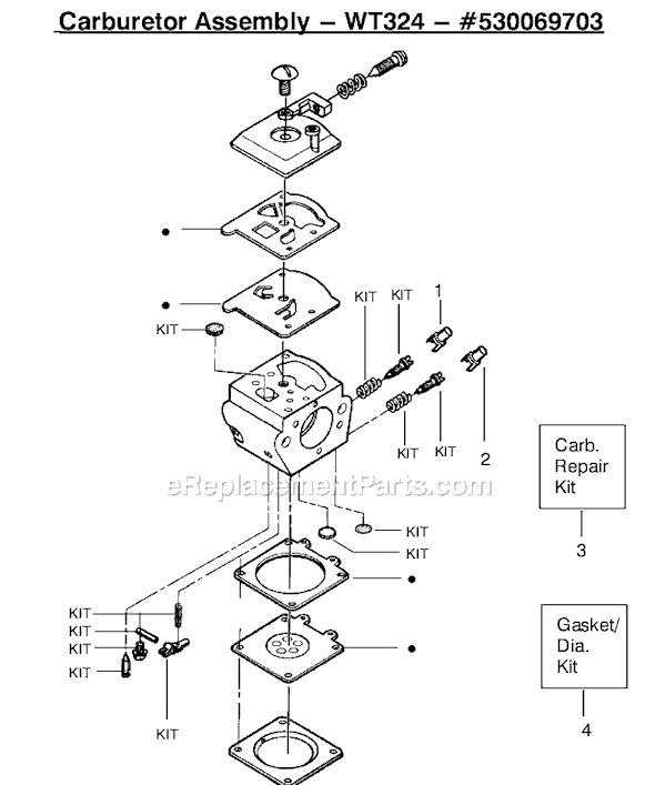 Poulan 2075OC Type 4 Gas Chainsaw Page C Diagram