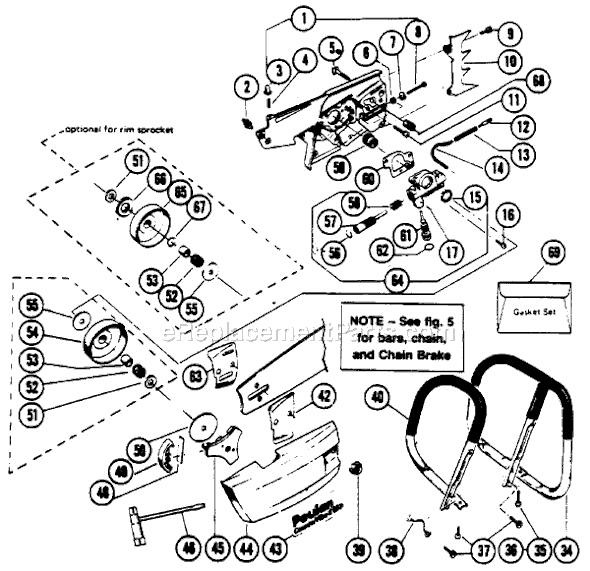 Poulan 5200 Gas Chainsaw Page C Diagram