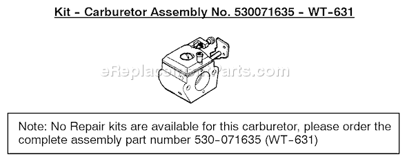 Weed Eater PL500 Type 3 Gas Trimmer Page B Diagram