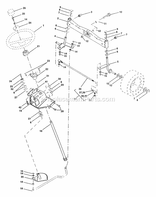 Poulan PP1846 Lawn Tractor Page I Diagram