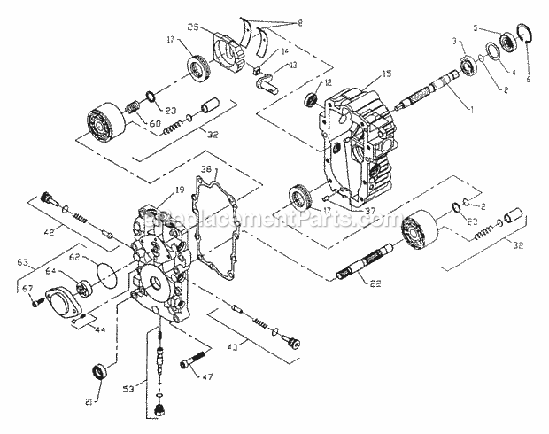 Poulan PP22H50A Lawn Tractor Page K Diagram