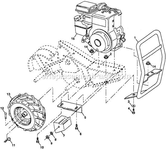 Poulan Pro PPRT5K Tiller Page D Diagram