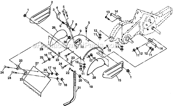 Poulan Pro PPRT5K Tiller Page F Diagram