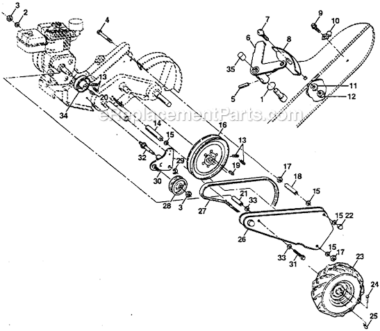 Poulan Pro PPRT8JA Tiller Page C Diagram