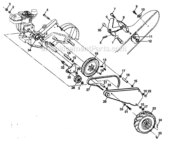 Poulan Pro PPRT8KA Tiller Page C Diagram