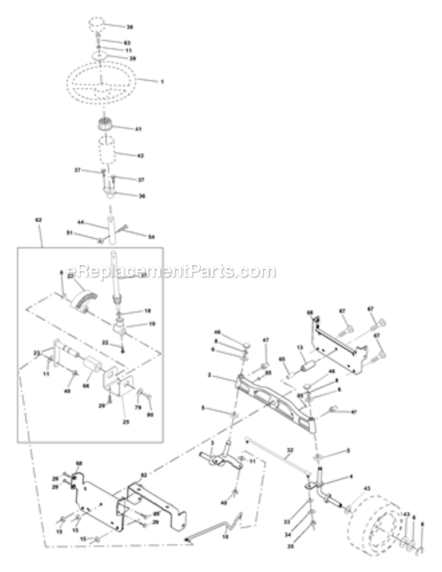 Poulan PR16H42STA (2000) Lawn Tractor Page I Diagram