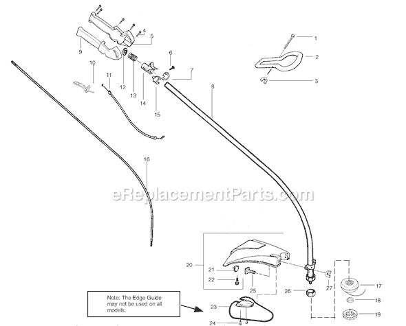 Weed Eater TE400CXL Type 2 Gas Trimmer Page C Diagram
