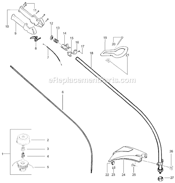 Weed Eater XT400 Type 2 Gas Trimmer Page C Diagram