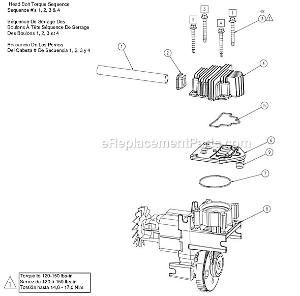 Powermate 136424 Oilless Single Stage DD Air Compressor Page C Diagram