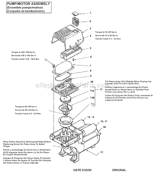 Powermate CL0502710 Air Compressor Page C Diagram