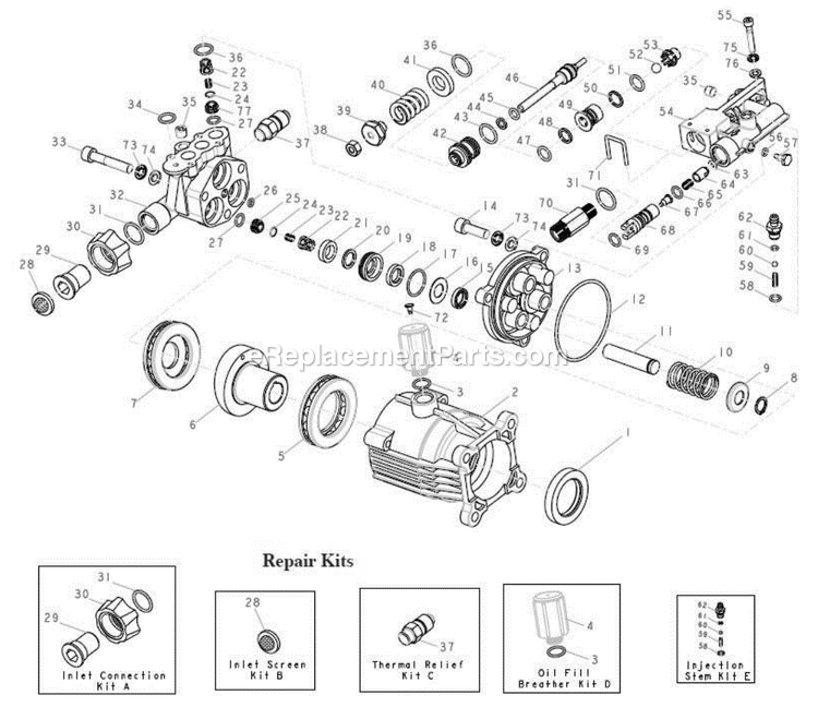 Powermate EPW2123100 3100 Psi Pressure Washer Section14 Diagram