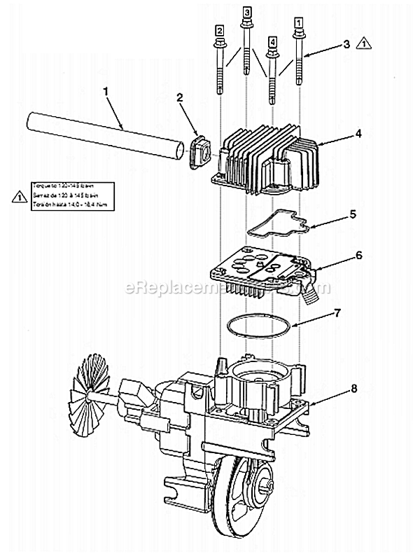 Powermate L0602109 Oilless Single Stage DD Air Compressor Page C Diagram