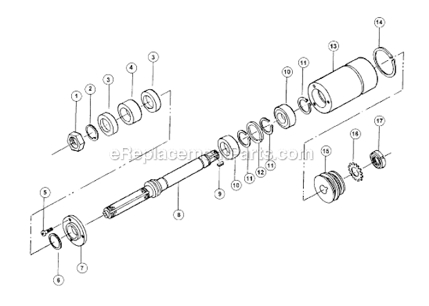 Powermatic 27 Spindle Shaper 1-14 Inch Spindle Assembly Diagram