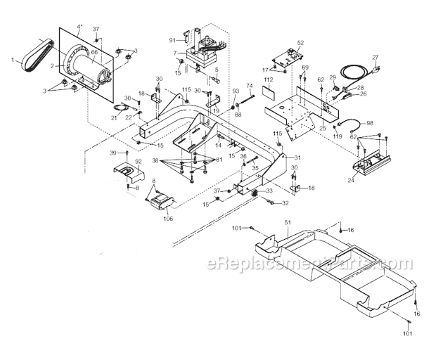 ProForm 299560 750Cs Treadmill Page B Diagram