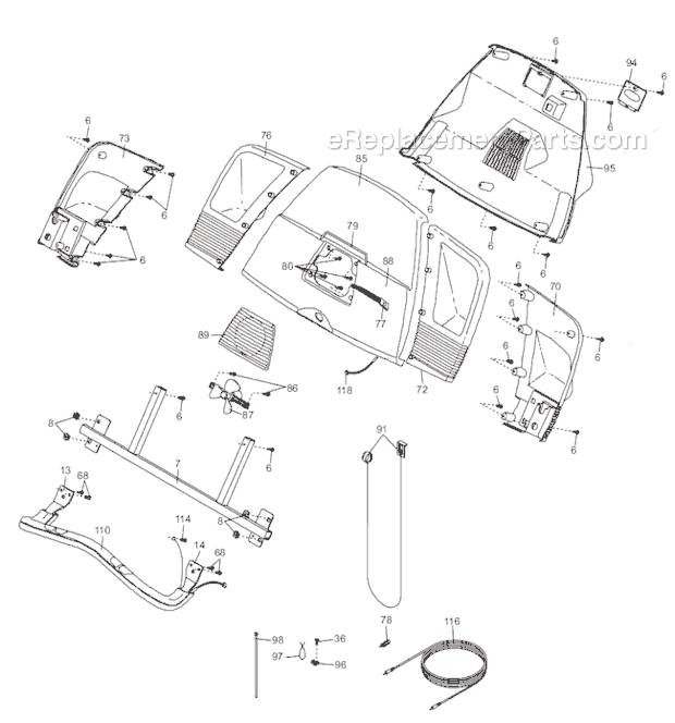 ProForm DTL62940 Cs11E Treadmill Page C Diagram