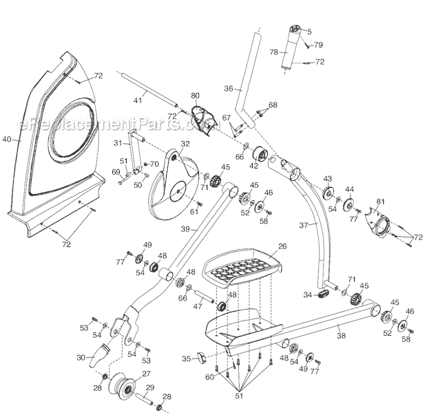 ProForm PFEL959180 585 Cse Elliptical Page C Diagram