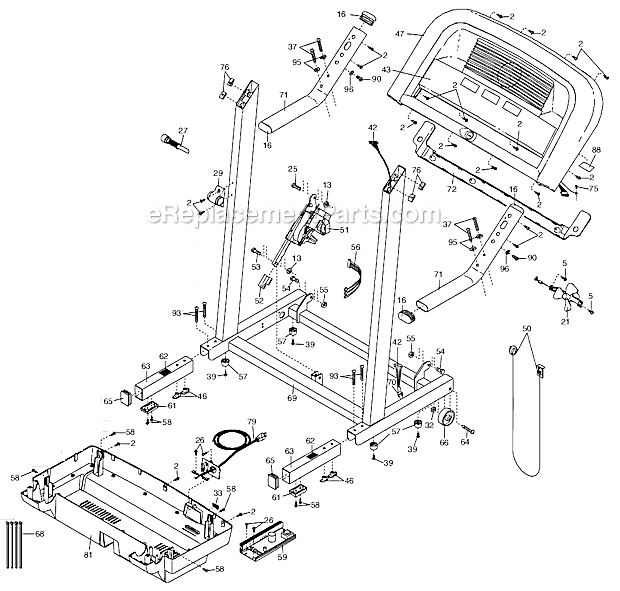 Proform 350 2024 treadmill parts