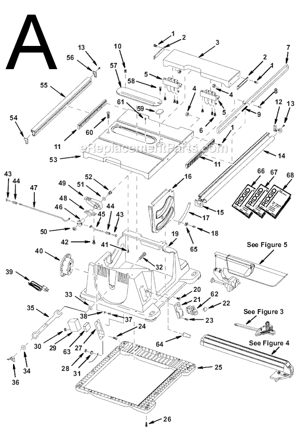 Ridgid Table Saw Parts Diagram