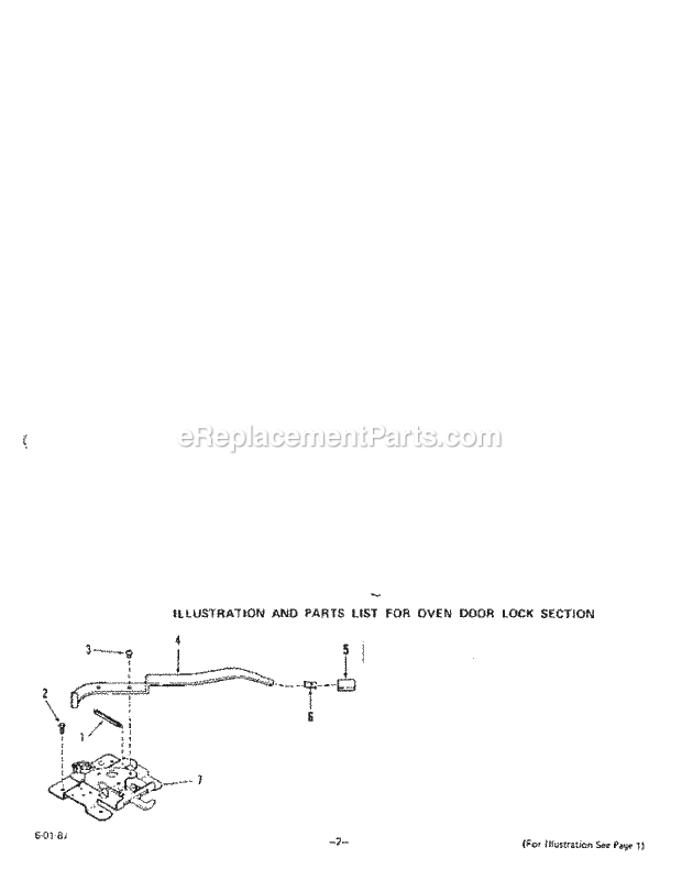 Roper B9757X0 Electric Ranges, Electric* Oven Door Lock Diagram