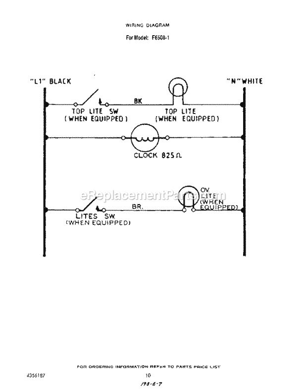 Roper F6508W1 Gas Range (Gas)* Page G Diagram