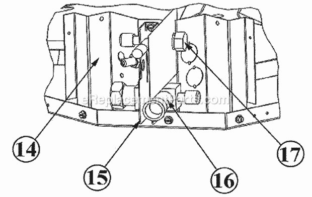 Ruud 13AJA18A01 Condensing Units Valve Mounting Assembly Diagram