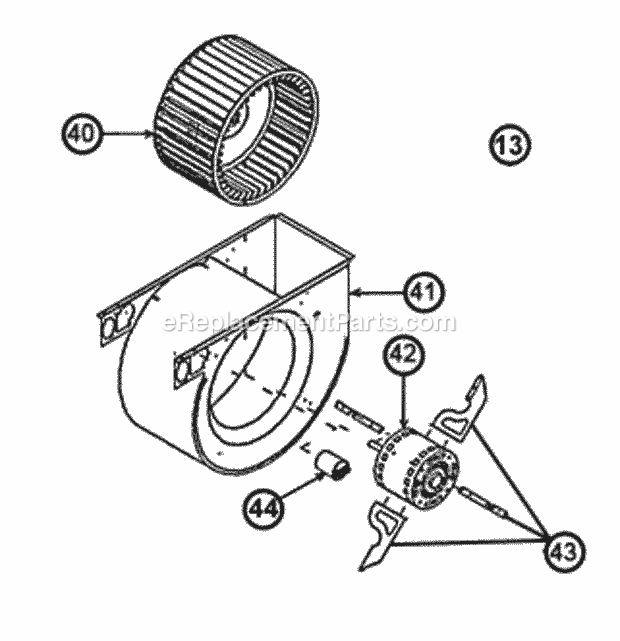 Ruud 90RT07EFS01278 Gas Furnaces Blower Assembly Diagram