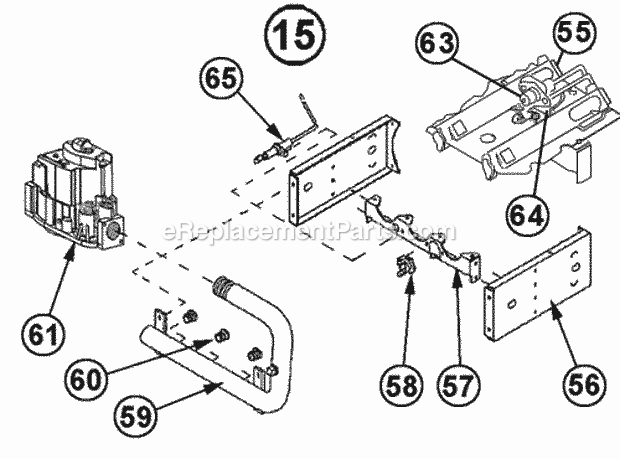 Ruud 90TS09EGS01 Gas Furnaces Burner Assembly Diagram
