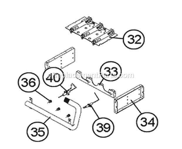 Ruud R801PA075417ZSB Gas Furnaces Burner Assembly Diagram
