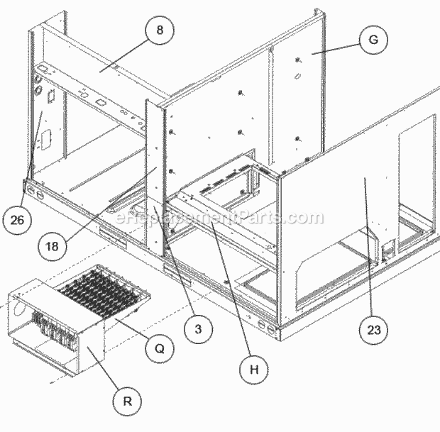 Ruud RACDZR090ACA000BAAA2 Package Air Conditioners - Commercial Electric Heat Diagram