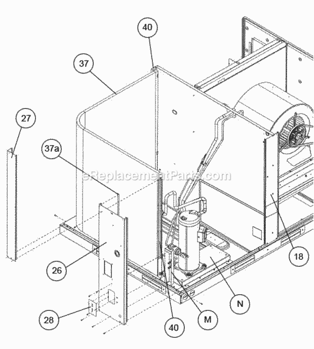 Ruud RACDZR090ACB000AAAA0 Package Air Conditioners - Commercial Page F Diagram