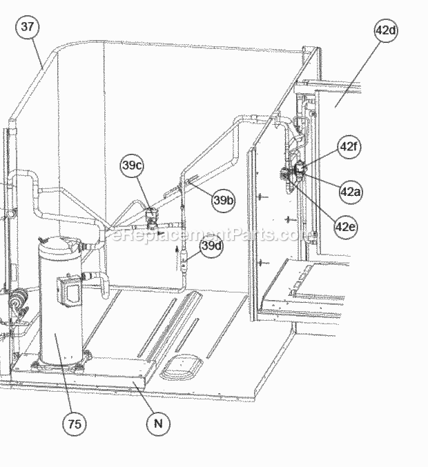 Ruud RACDZR090ADA000AAAA0 Package Air Conditioners - Commercial Reheat Diagram