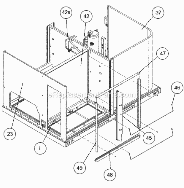 Ruud RACDZR120ACC000AAAA0 Package Air Conditioners - Commercial Filter Rack - Coils Diagram