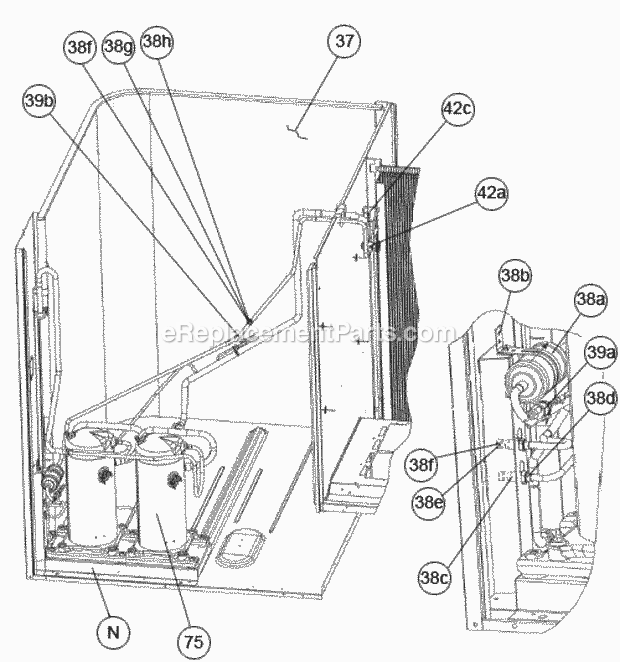 Ruud RACDZT150ACF000CAAB0 Package Air Conditioners - Commercial Page H Diagram