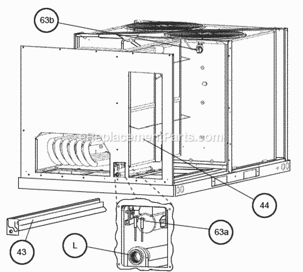 Ruud RGEDZR090ACB152AAAA0 Package Gas-Electric - Commercial Page H Diagram