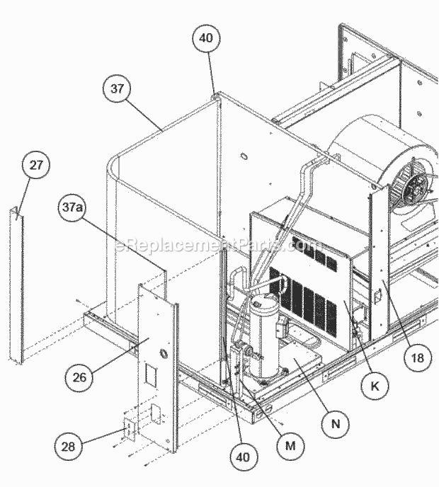Ruud RGEDZR090ADB152AAAA0 Package Gas-Electric - Commercial Page F Diagram