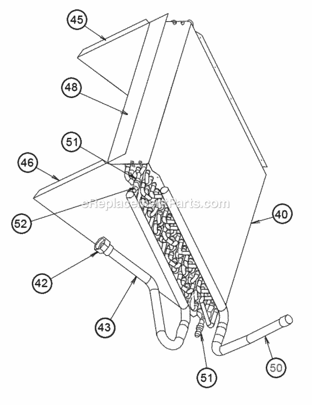 Ruud RHWB-10WRP60A Air Handlers Coil Assembly 06w-08w Diagram