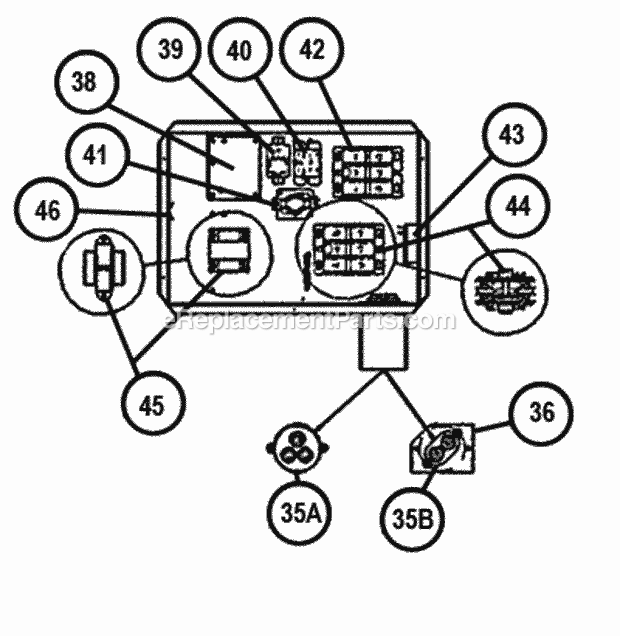 Ruud RJKA-A048DL020949 Package Heat Pumps - Commercial Control Box Diagram