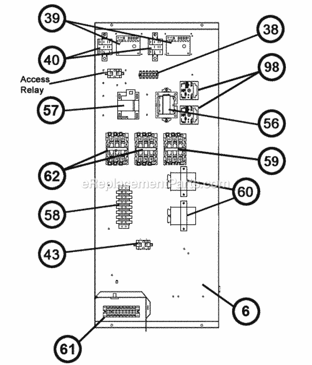 Ruud RJMB-A078DM000CCA Package Heat Pumps - Commercial Control Box Assembly Diagram