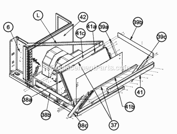 Ruud RJNL-B180YL060APF Package Heat Pumps - Commercial Interior - Coil 180 Diagram