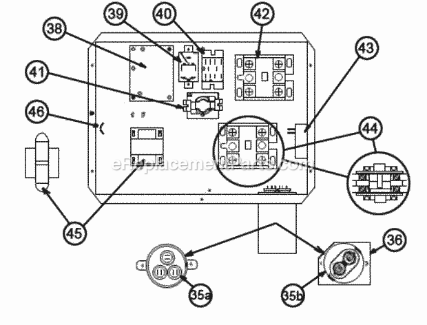 Ruud RJPL-A060CL015BDF Package Heat Pumps - Commercial Control Box Diagram