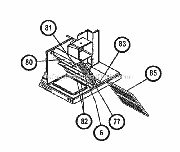 Ruud RKKL-B072CM10EAJF Package Gas-Electric - Commercial Evaporator Coil - Filter Parts 072 Diagram