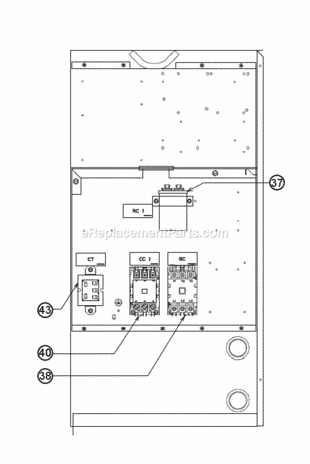 Ruud RKKL-B072YL13E Package Gas-Electric - Commercial Control Box 072 Diagram