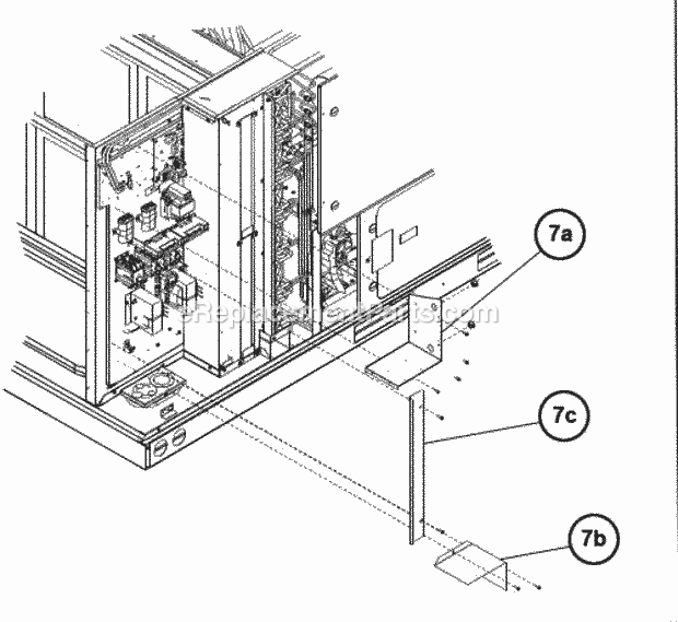 Ruud RKKL-B090YN22E Package Gas-Electric - Commercial Low Voltage Shields 090-151 Diagram