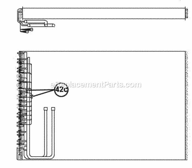 Ruud RKMB-A150DL25EBFA Package Gas-Electric - Commercial Evaporator Coil Assembly 0150 Diagram