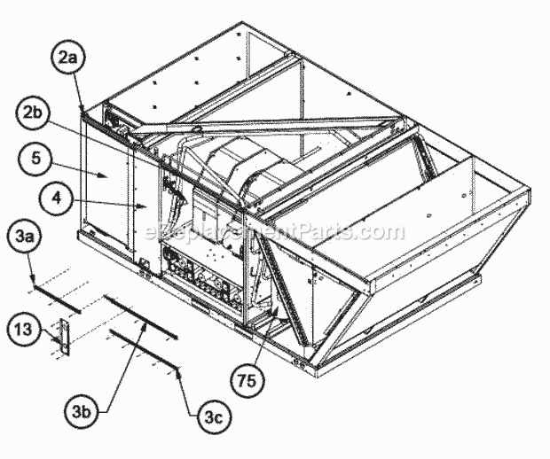 Ruud RKNL-B072CL15EAAB Package Gas-Electric - Commercial Page P Diagram