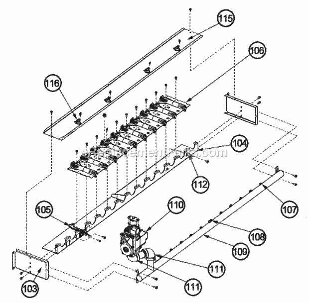 Ruud RKNL-G060DM10EJDH Package Gas-Electric - Commercial Page AK Diagram
