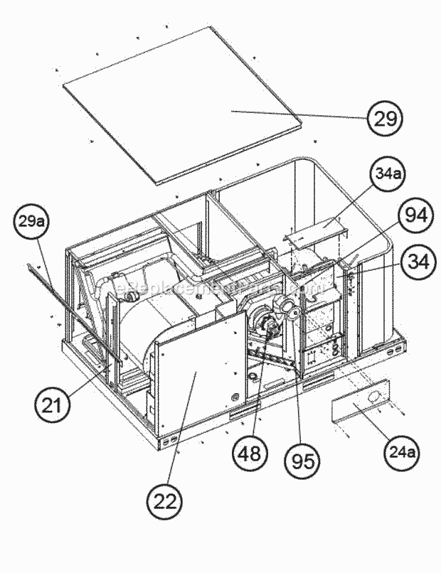 Ruud RKNL-G180CR35EAHJ Package Gas-Electric - Commercial Page C Diagram